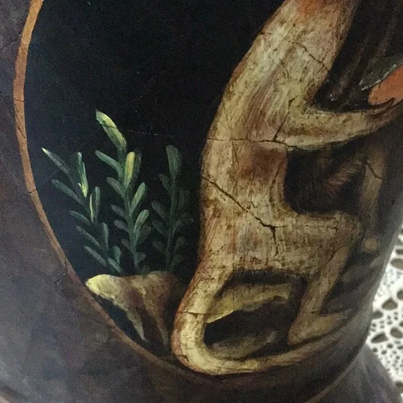 Vintage Sarreid Ltd. ceramic cachepot planter.